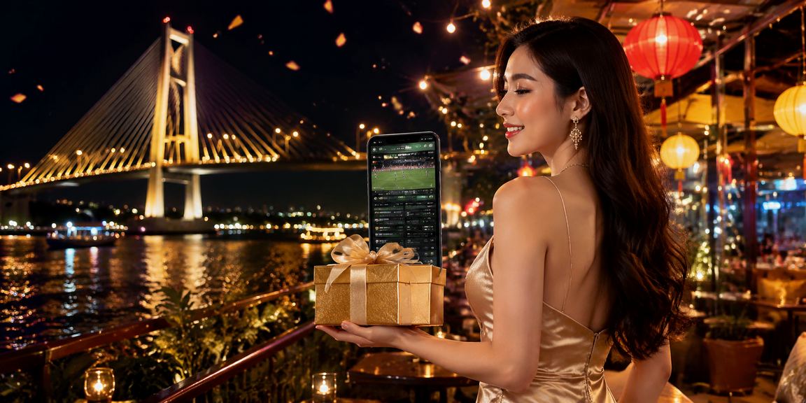 Khung cảnh bàn cược thể thao với đèn neon sôi động tại Sài Gòn
